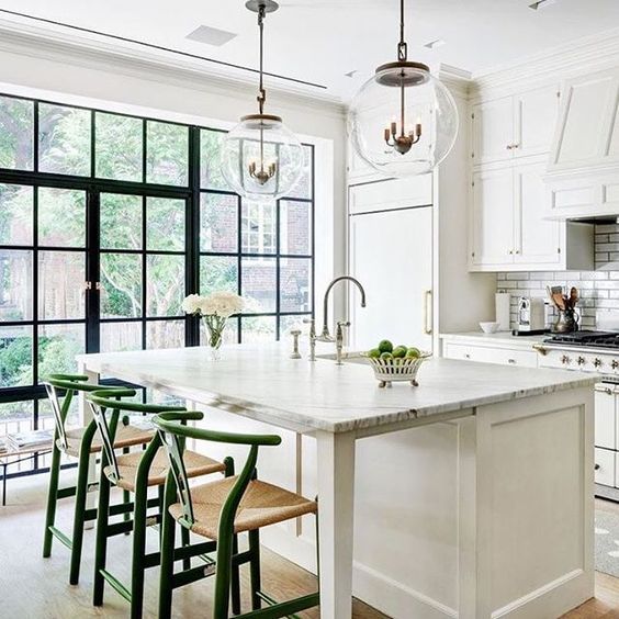 design & photo: reference link … the perfect color and textural pop to an otherwise classic neutral kitchen.