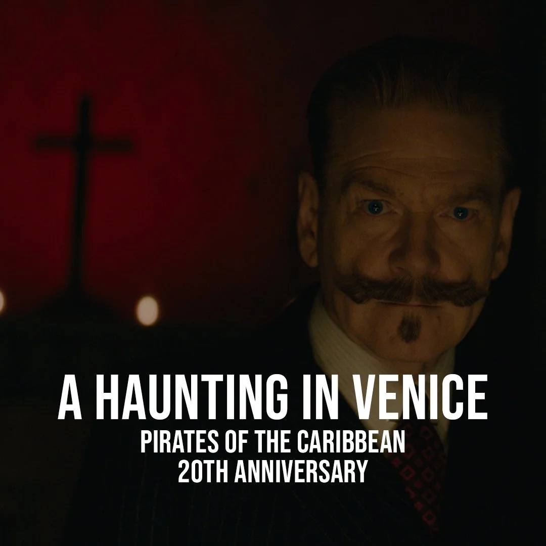 Episode 34: A Haunting in Venice / Pirates of the Caribbean 20th Anniversary episode artwork