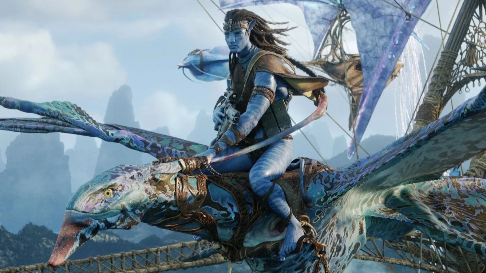 Sam Worthington as Jake Sully in Avatar: Fire and Ash