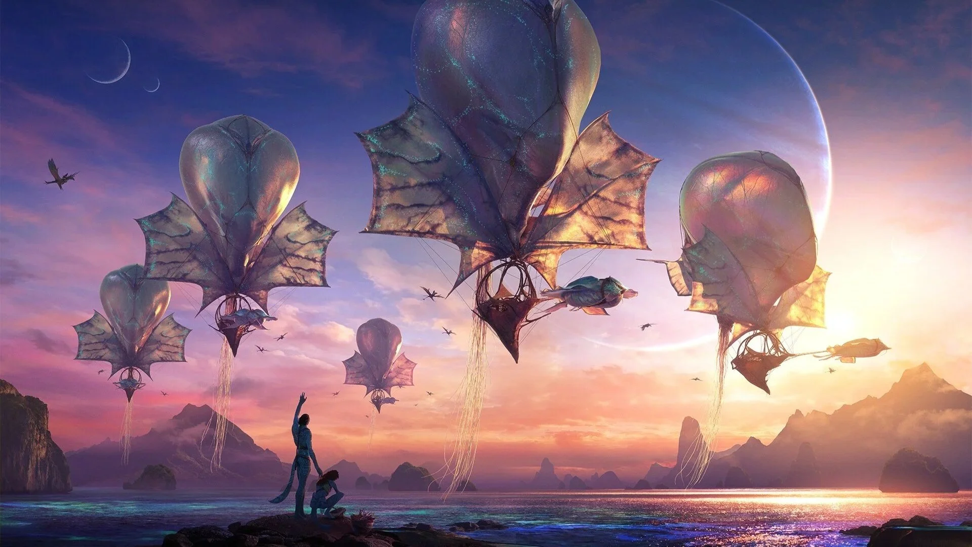 CGI image of Wind Traders in Avatar: Fire and Ash