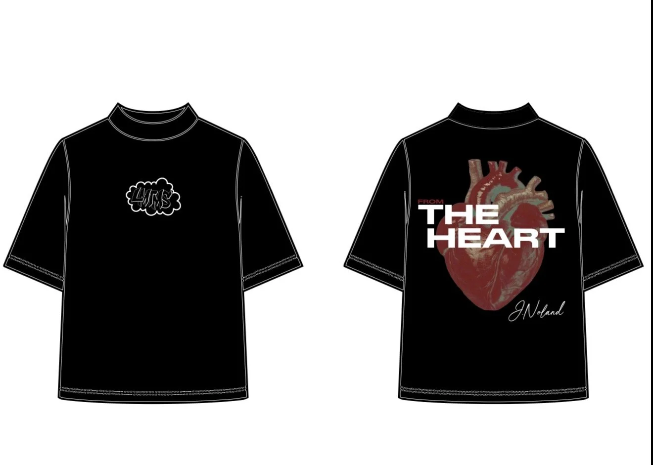 LAST OF THE LAST (LMTMS HEART SHIRTS LEFT) & LMTMS WRISTBANDS