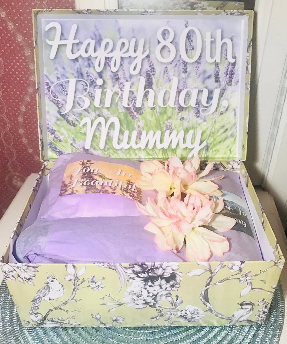 80Th Birthday Gift Box. 80Th Birthday Care Package. 80Th Birthday  Youarebeautifulbox. 80Th Birthday Girl. Gift Box For Women. Personalized —  Youarebeautifulbox
