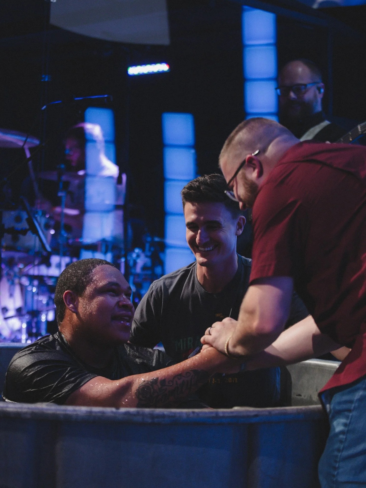 Baptism &amp; Communion Sunday &mdash; it was a great day to be in God&rsquo;s house today! We gathered 1st &amp; 2nd service together for a combined service and loved the extra fellowship time with one another. 

We celebrated those who publicly dec