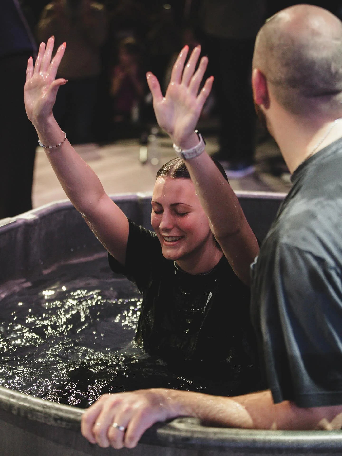 A theme this morning was the anointing of the Holy Spirit breaking the yoke. It is only by His Spirit that we witness breakthrough. Today we worshipped together as 16 people declared their commitment to follow Christ publicly through the waters of ba