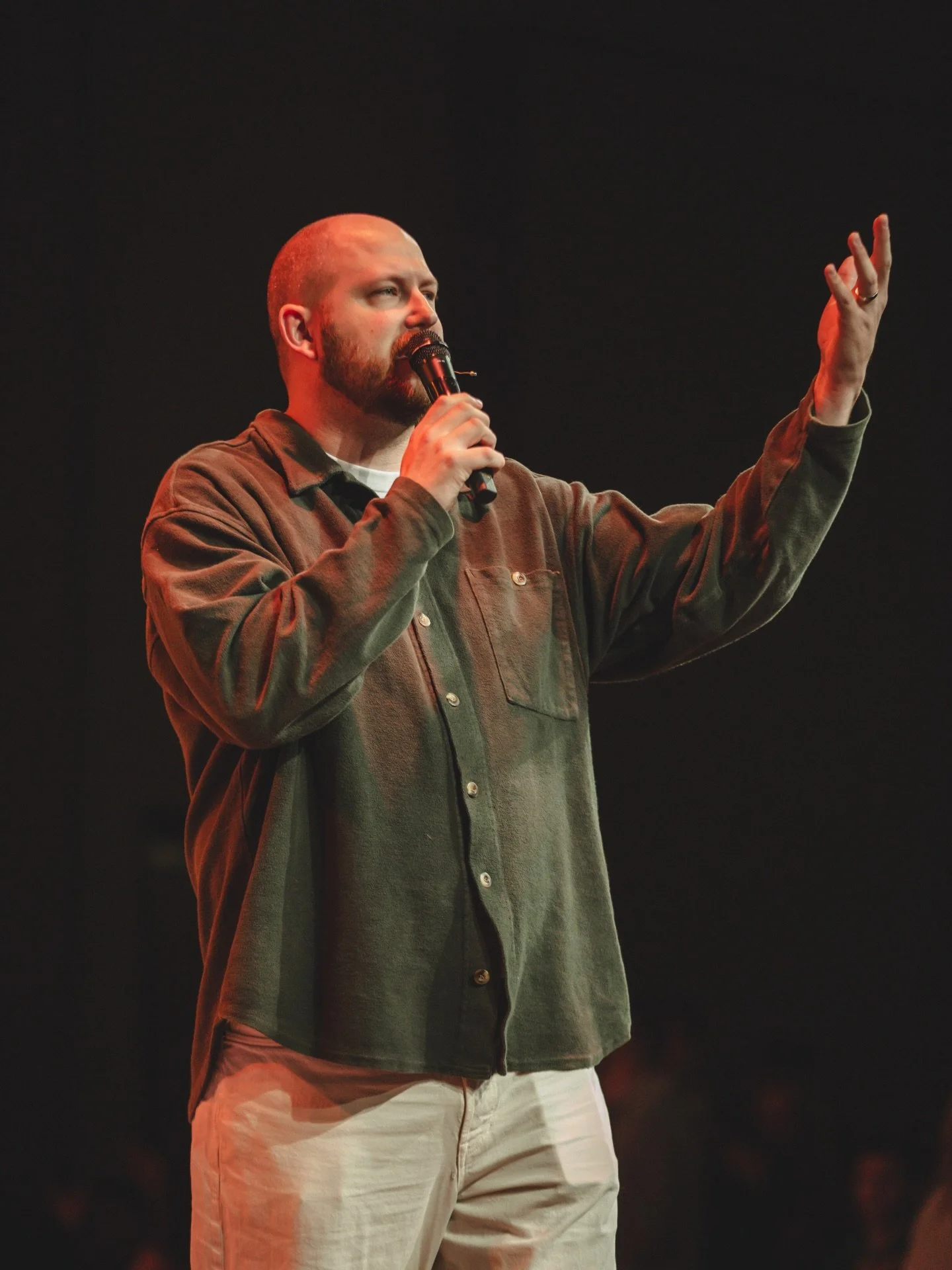 Today&rsquo;s message from Pastor @trentcargill was a powerful examination of how we view our relationship with Jesus. There was a palpable reverence in the room for God&rsquo;s sovereignty, and we got to enjoy time with our friend Julius from Uganda