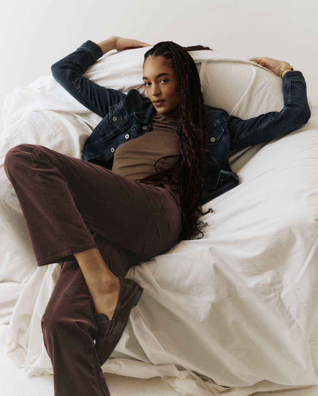 HMU Assist to Amanda Bourne for AG Jeans Summer '25