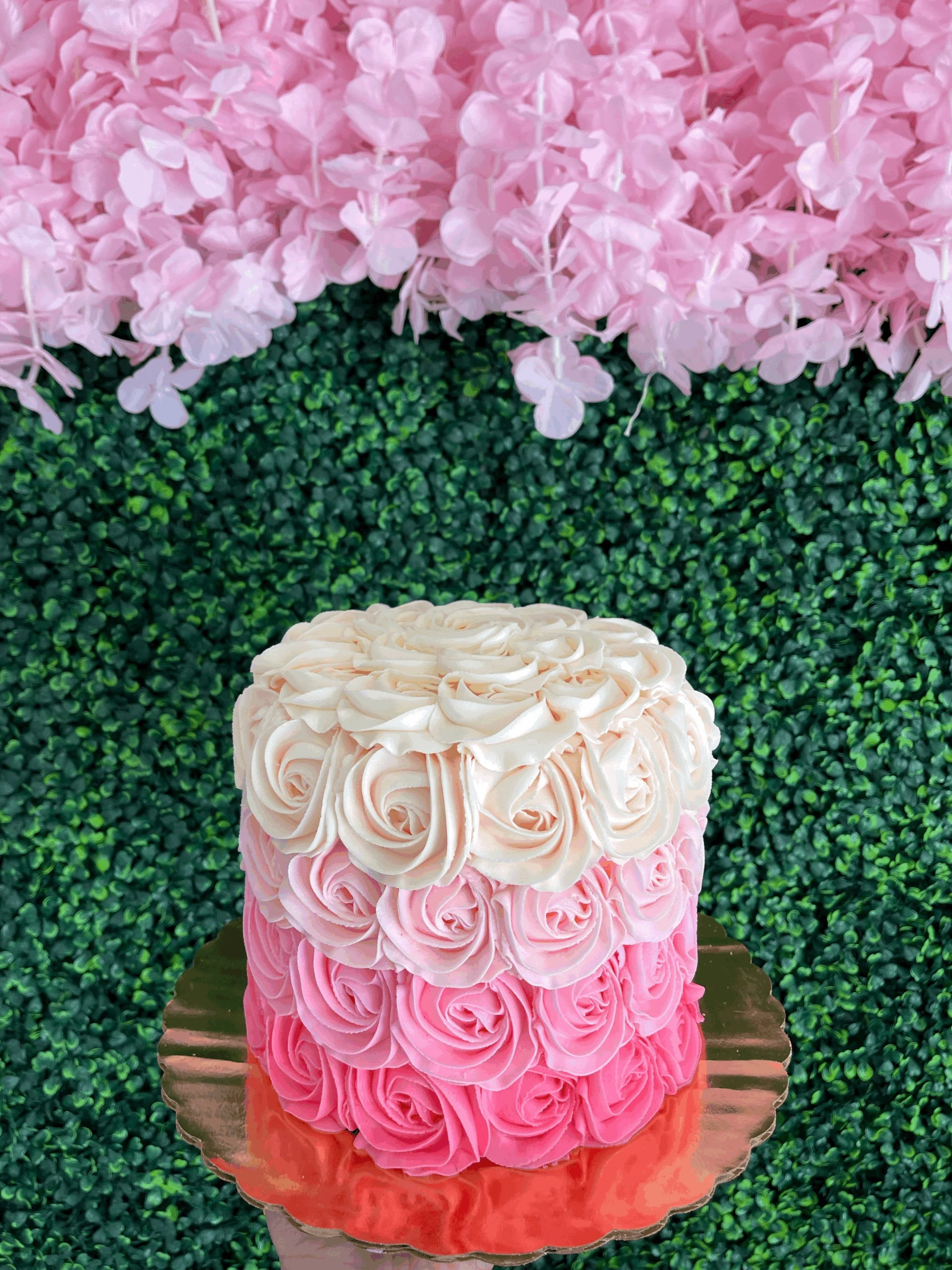 Ombre Rosette Cake