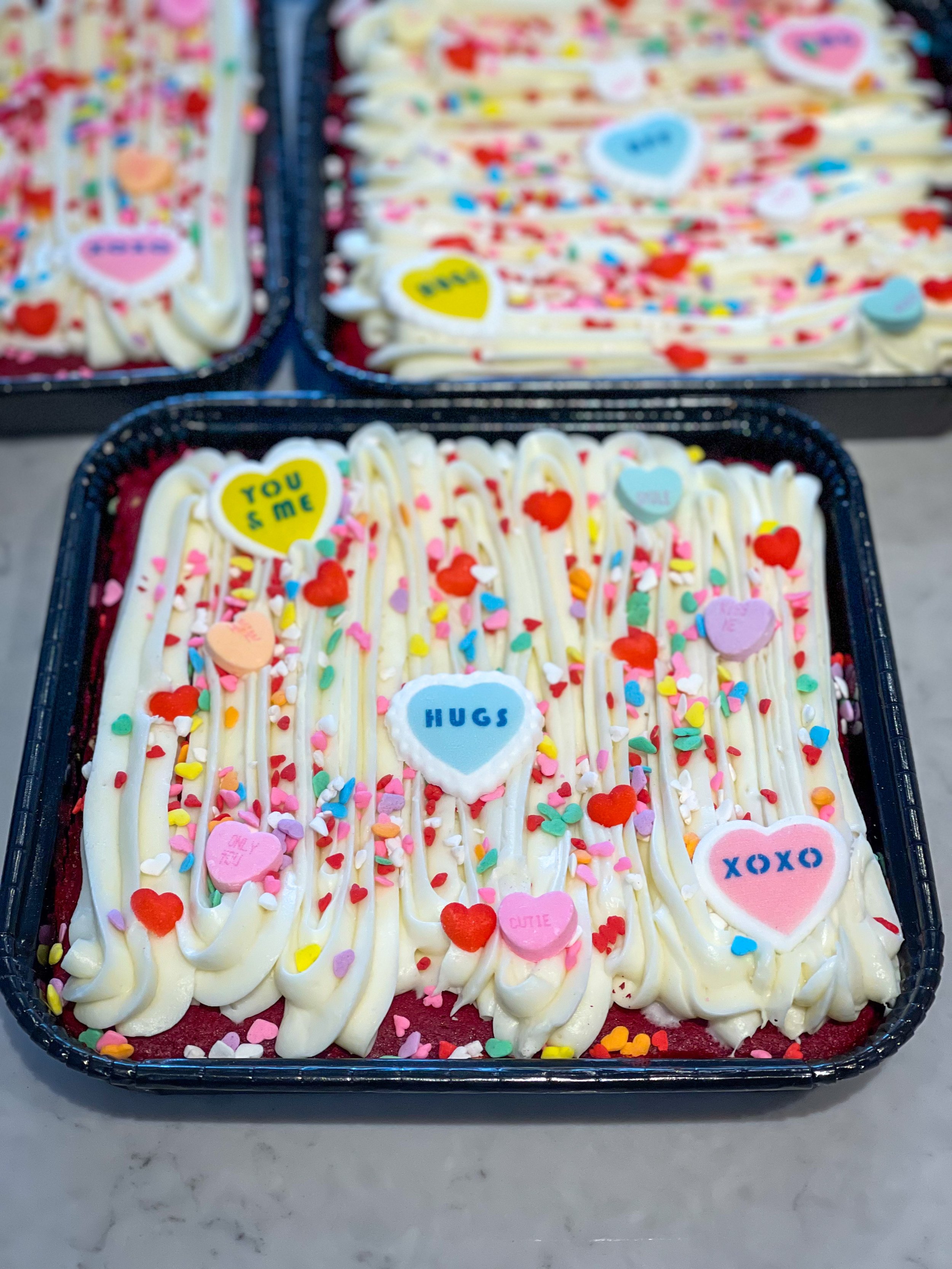 Red Velvet Brownie Snack Tray