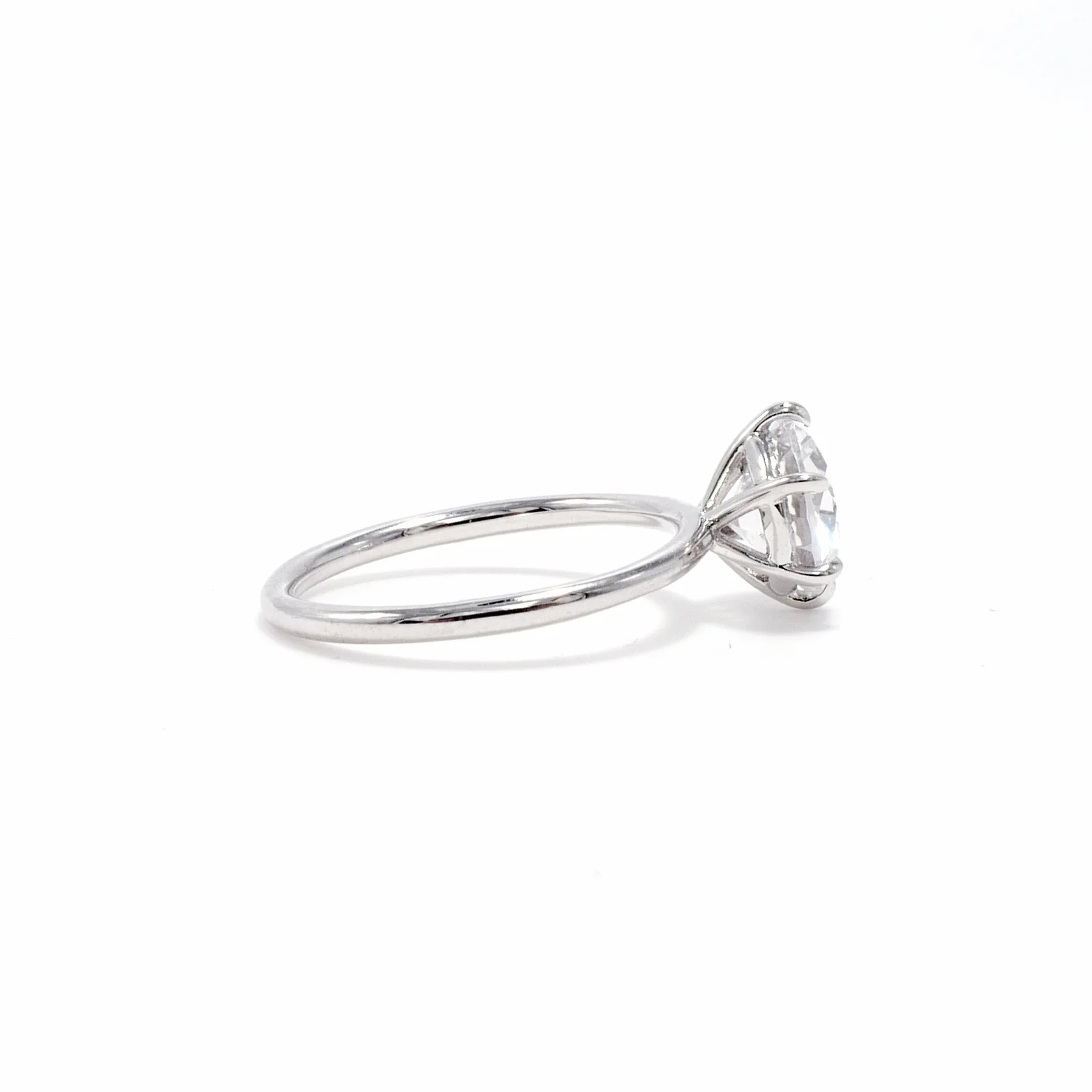Six Prong Old European Cut Engagement Ring