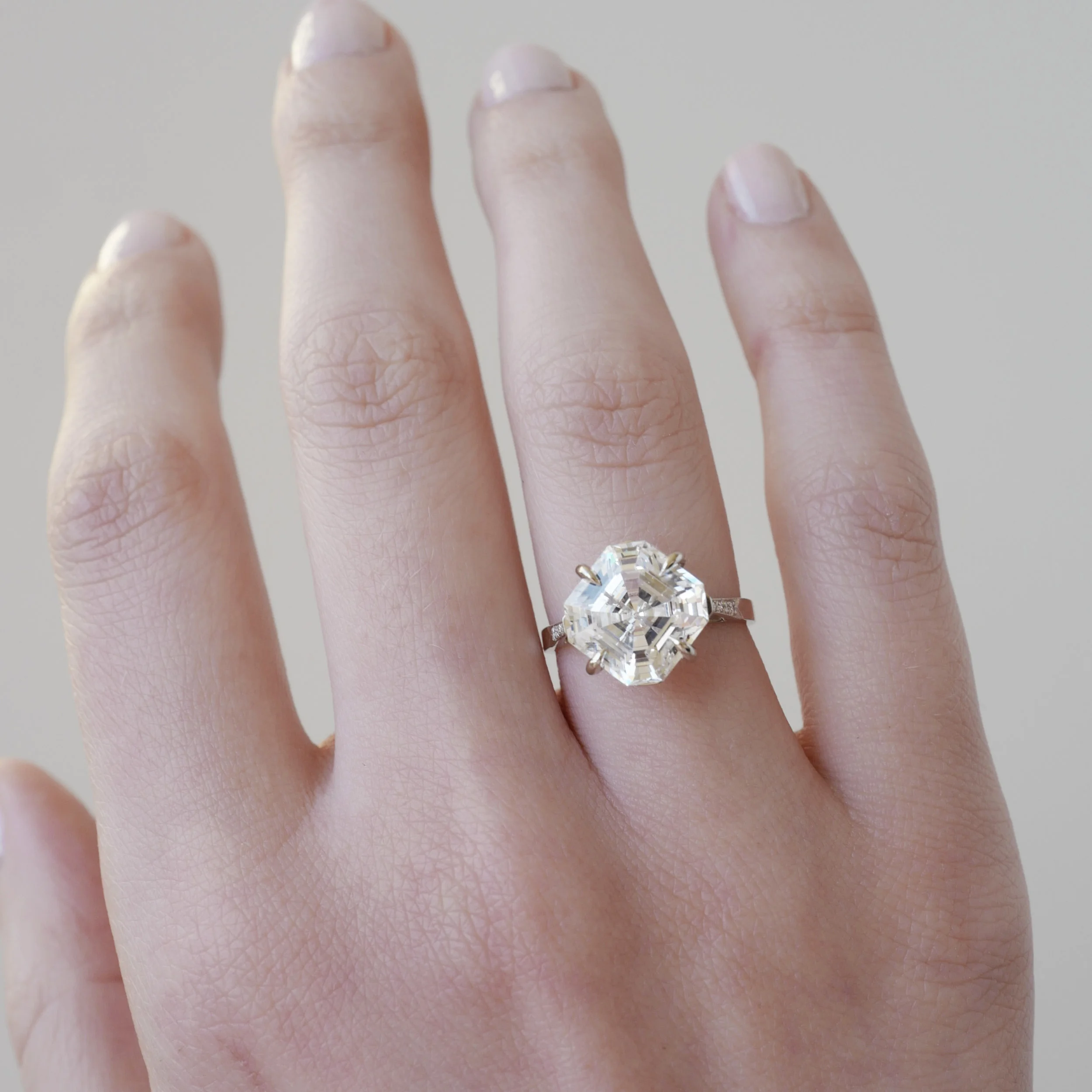 asscher diamond rings