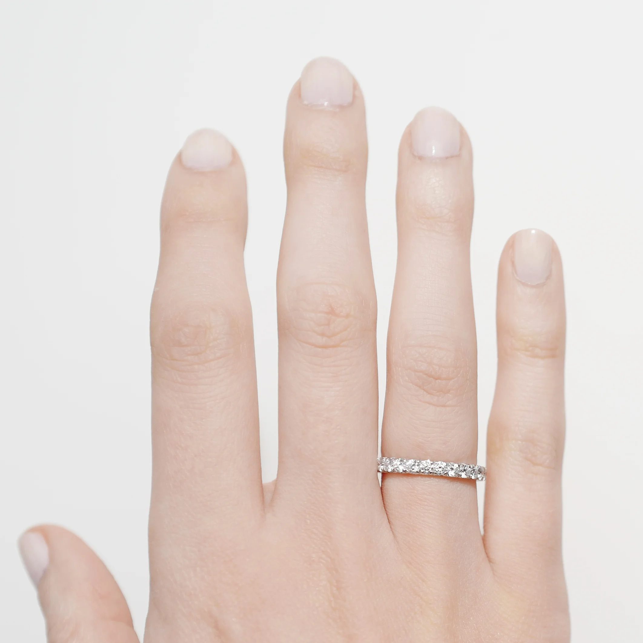 French Cut Diamond Eternity Band