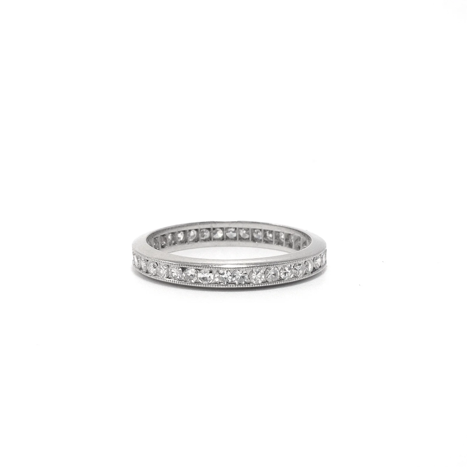 Vintage Art Deco Tiffany eternity wedding band