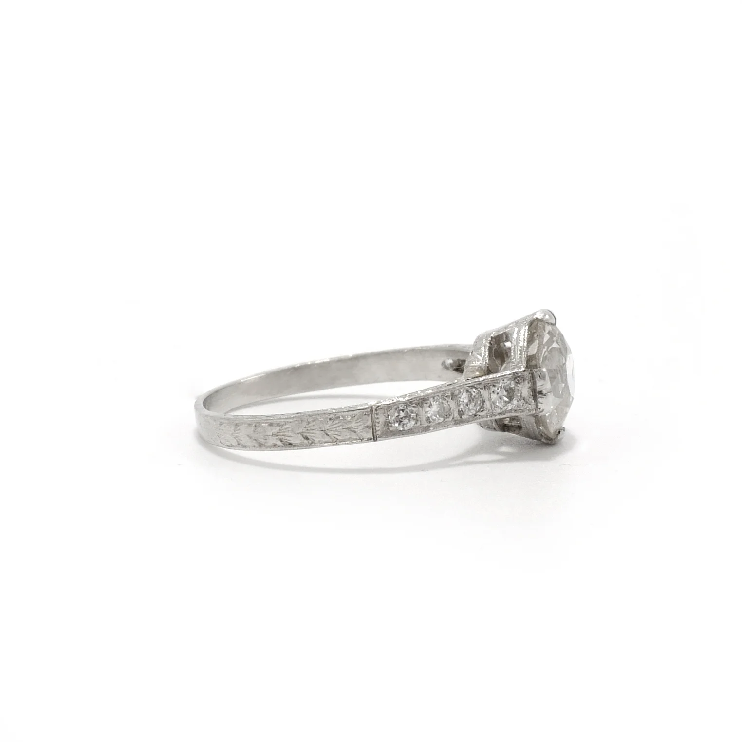 Art Deco engagement ring