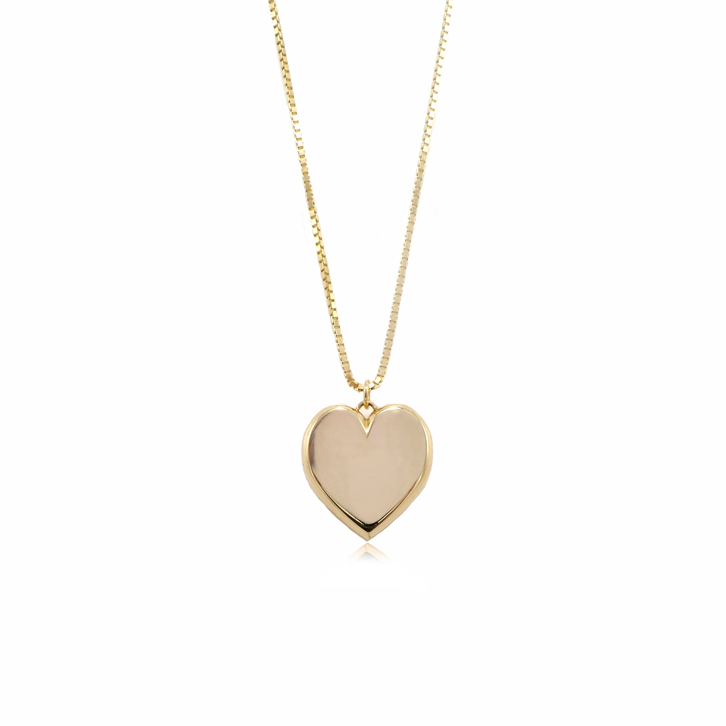 Solid Gold Heart Pendant
