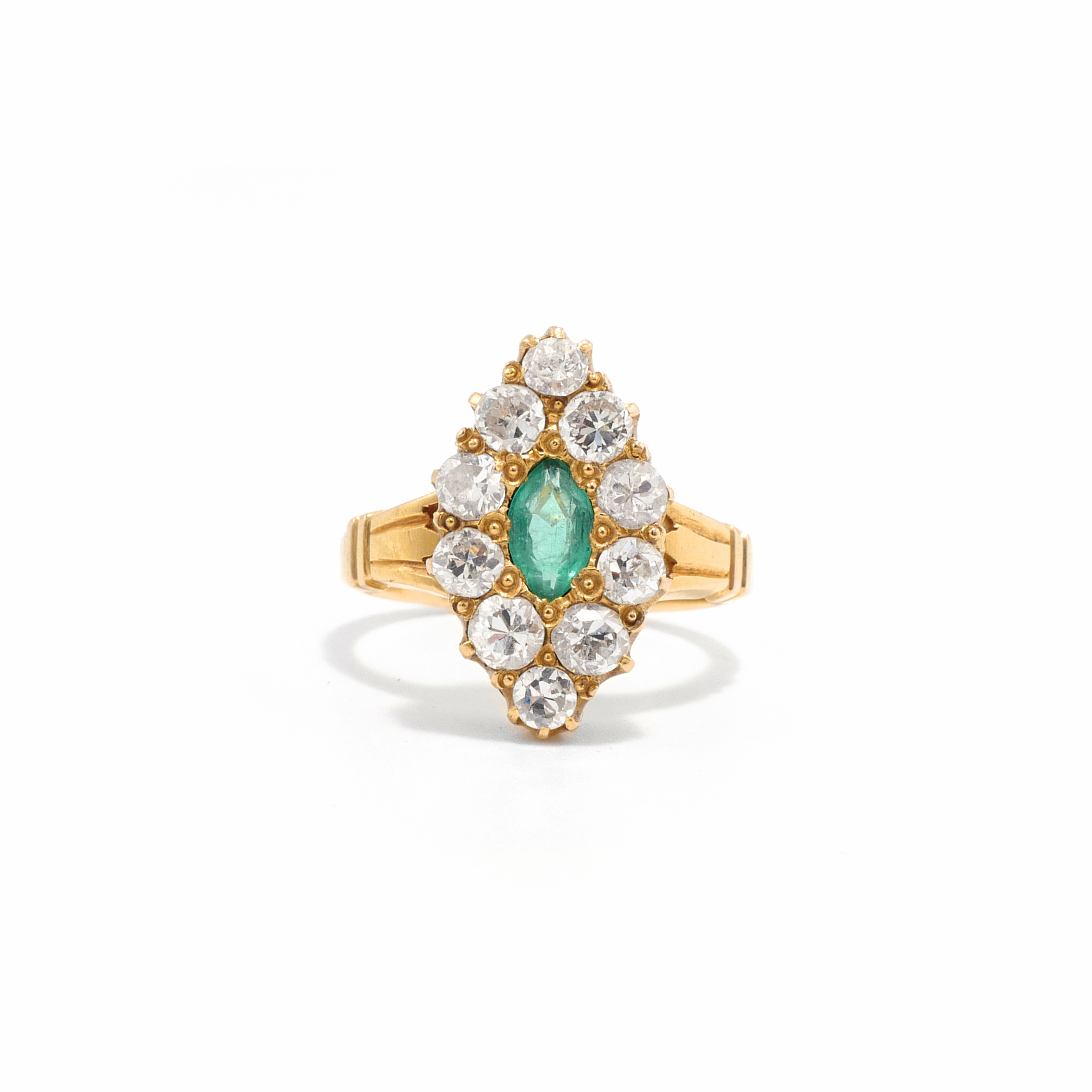 Victorian Emerald and Diamond ring