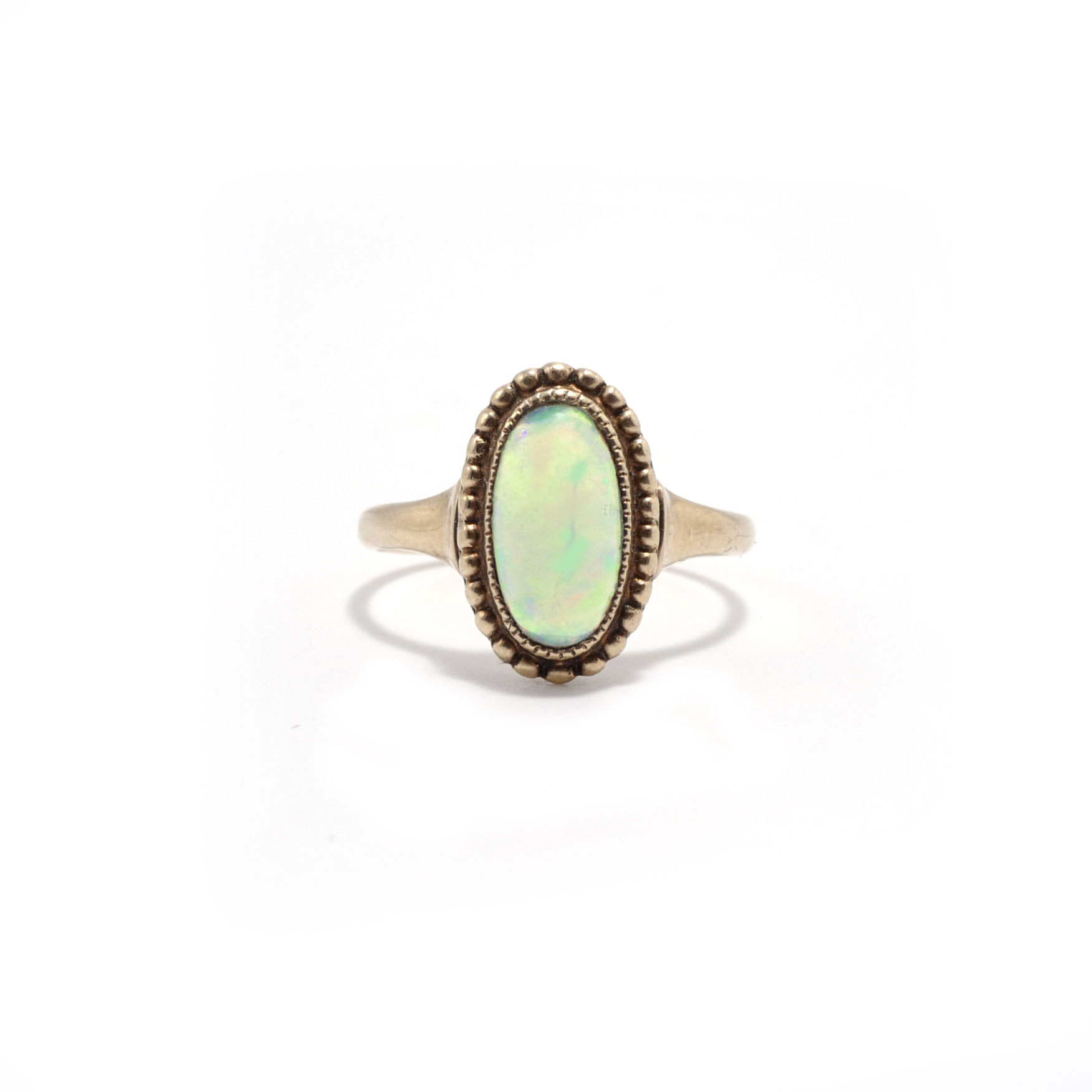 Victorian oval-shaped opal ring