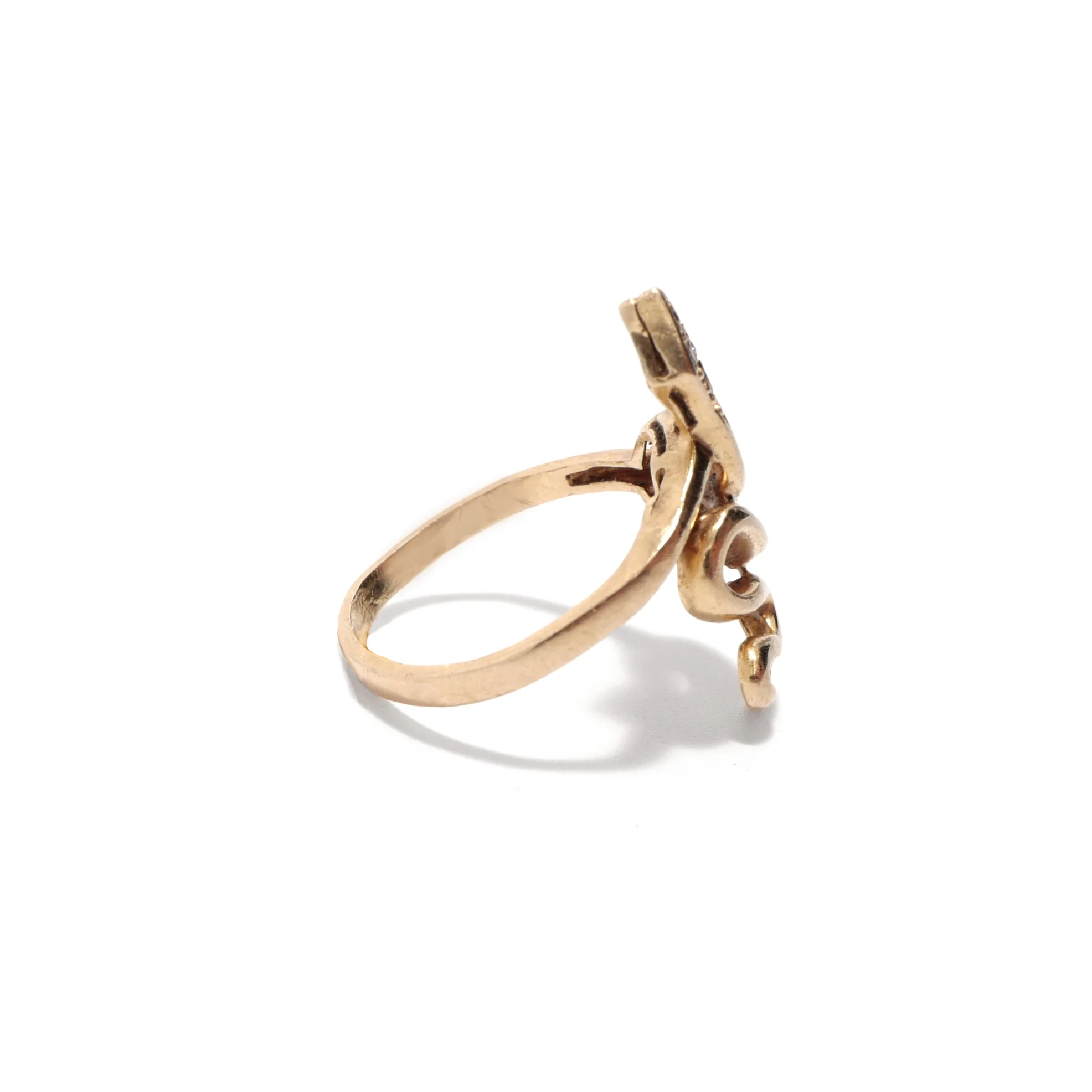 Victorian Era Diamond Snake Ring