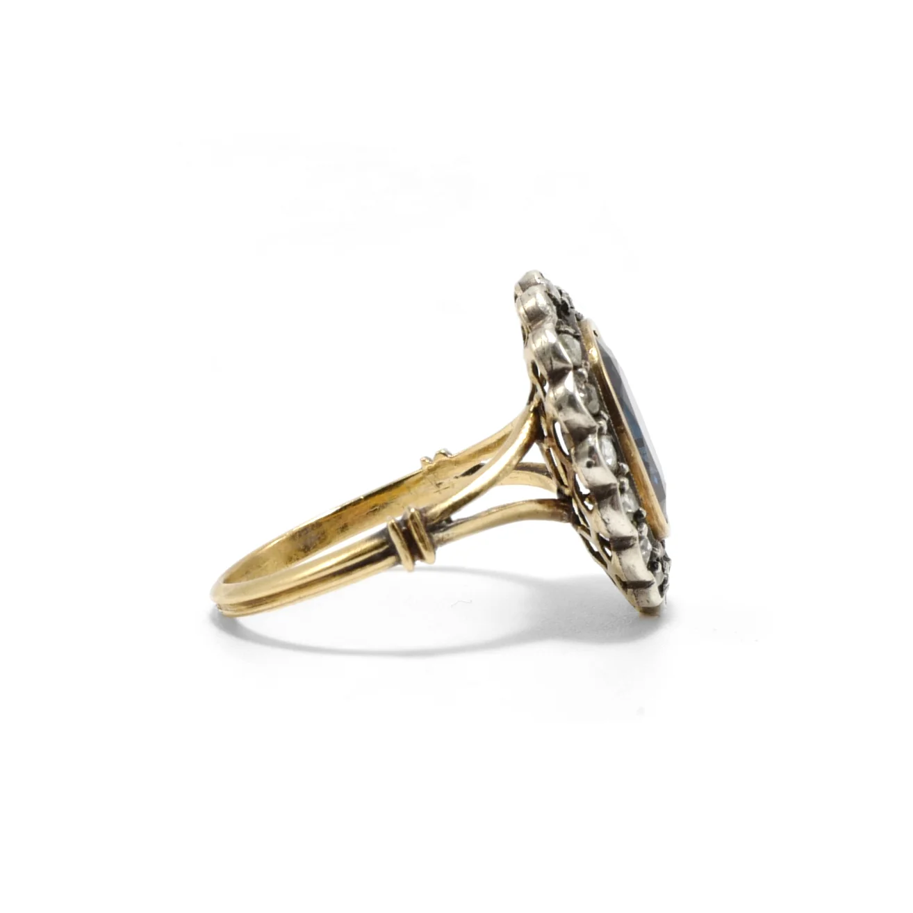 Victorian Era sapphire and diamond ring