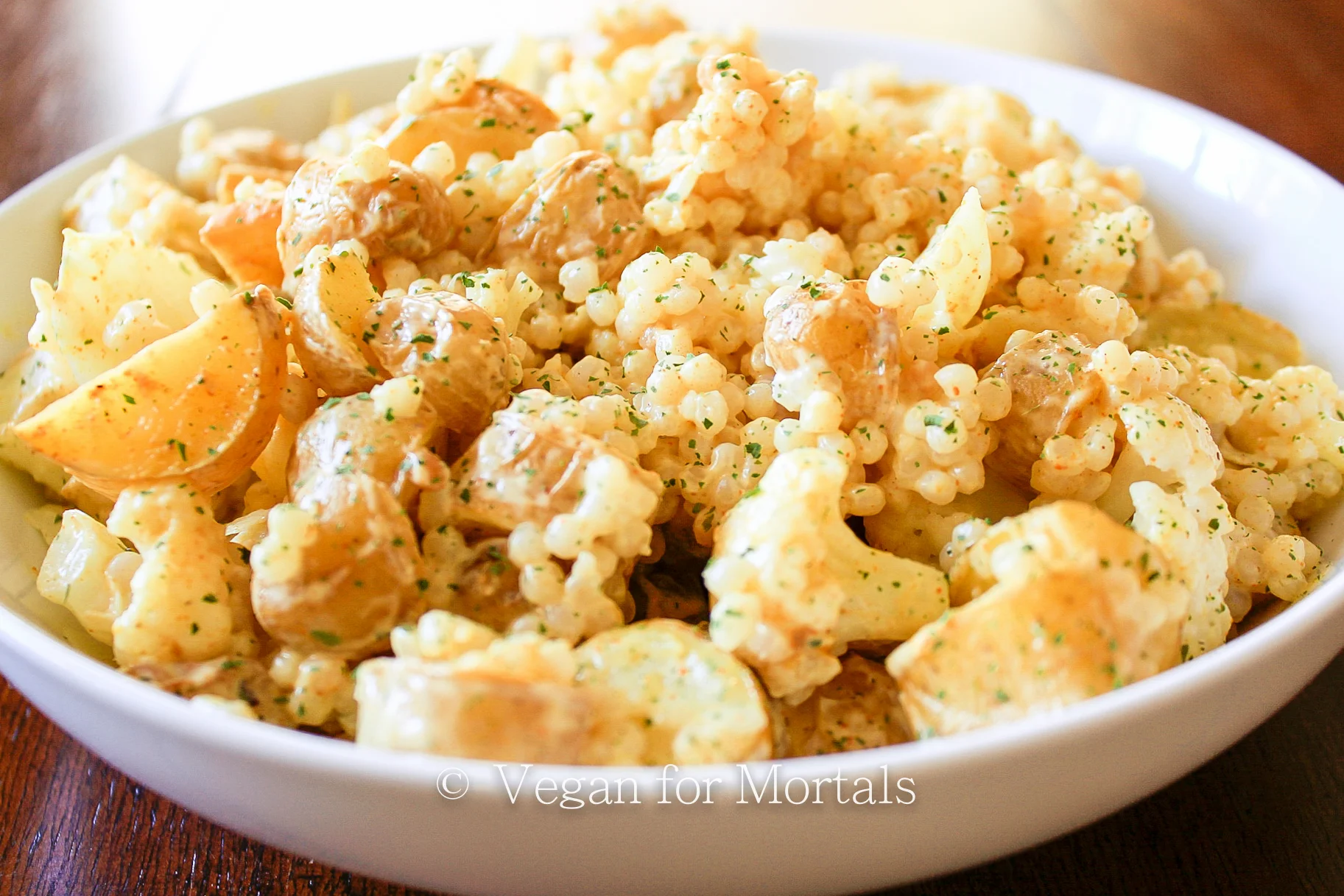 Curried Cauliflower, Potato, & Couscous Salad