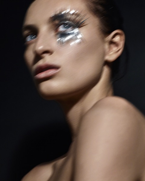 Kryolan Lashes in Show Girl Silver, Duo Lash Adhesive Clear