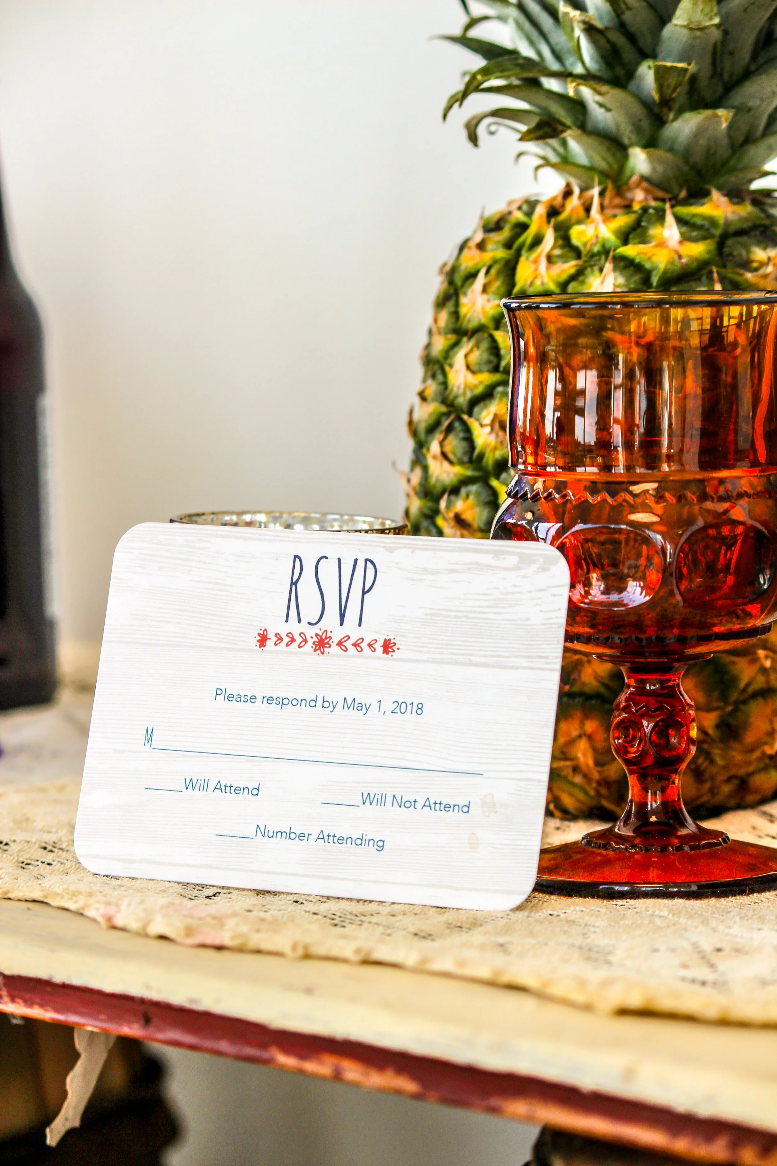 RSVP response card