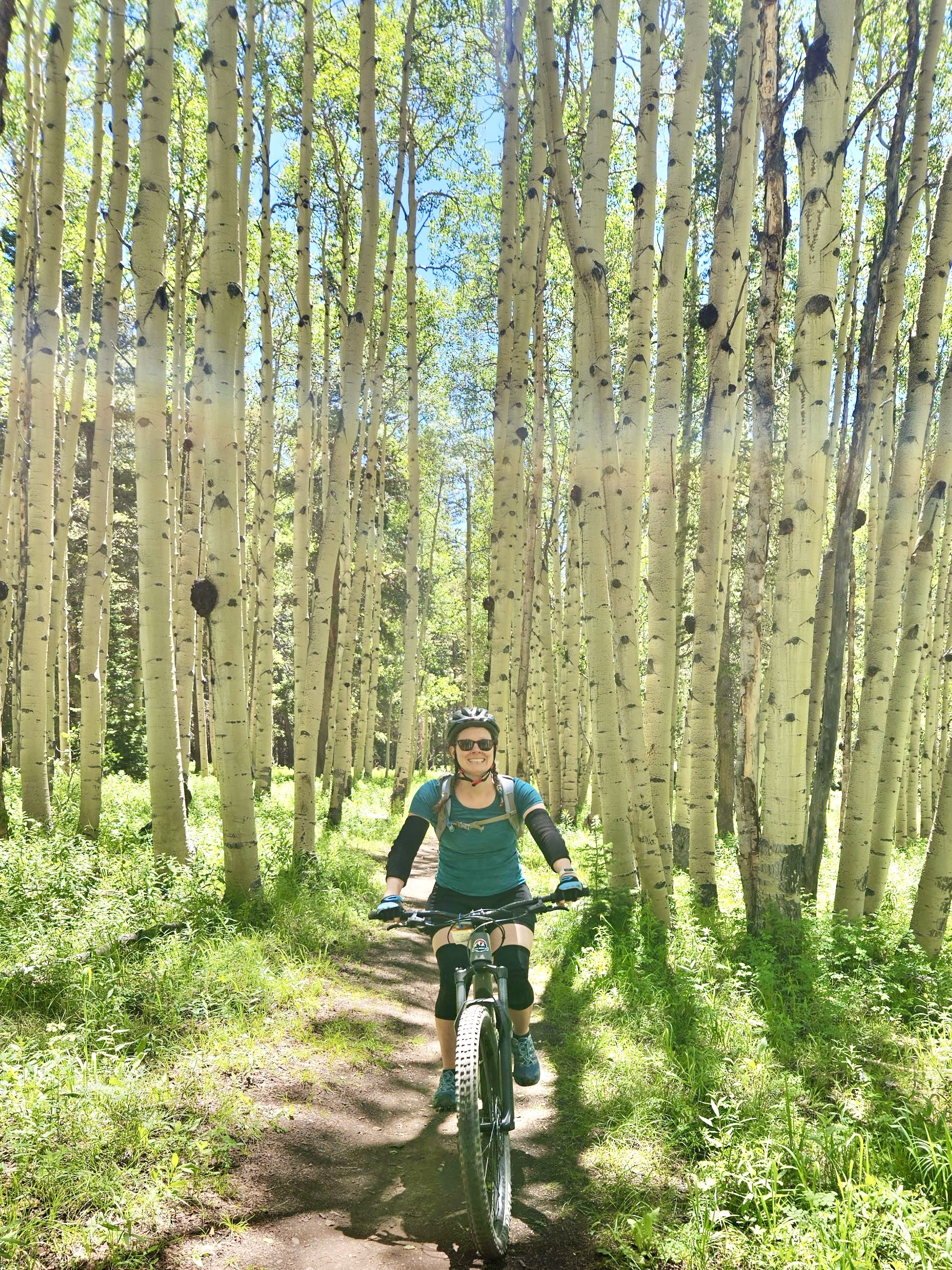 Becky mountain biking in Crested Butte