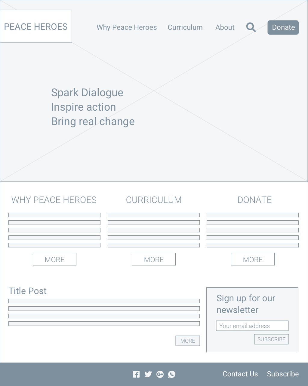Homepage option 2