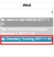 Click to take attendance