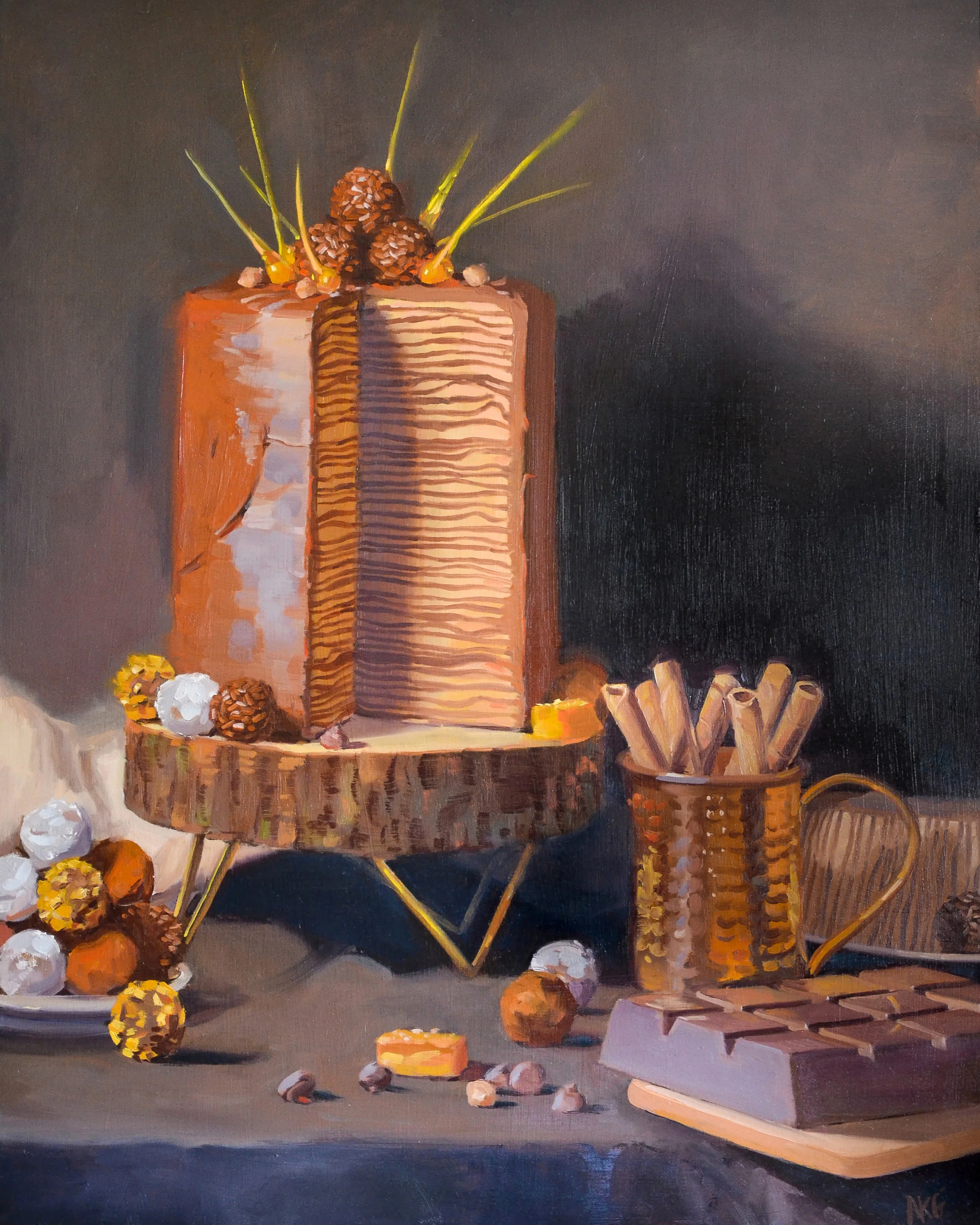 Chocolate Hazelnut Crepe Cake