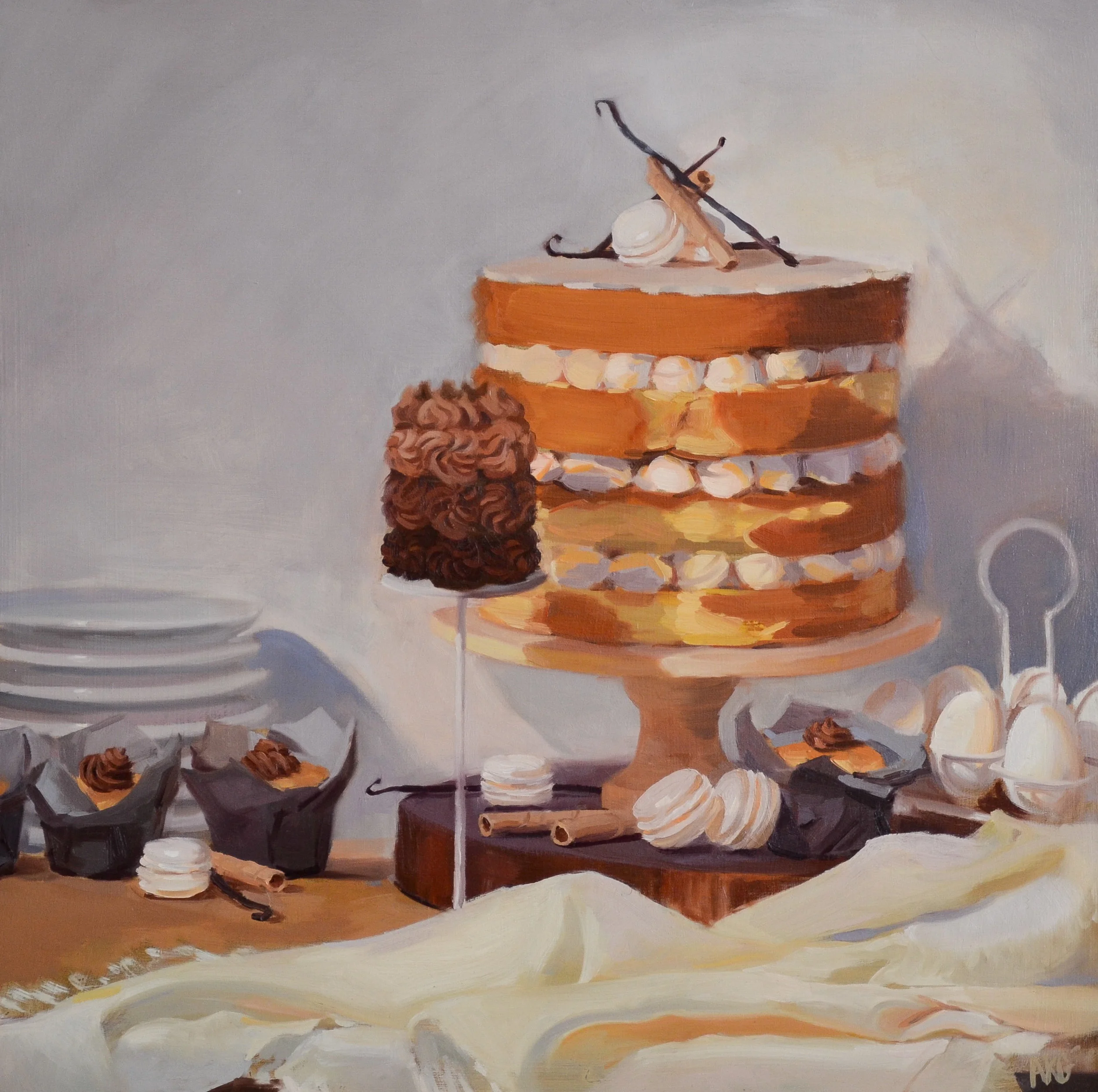 Vanilla Bean Naked Cake