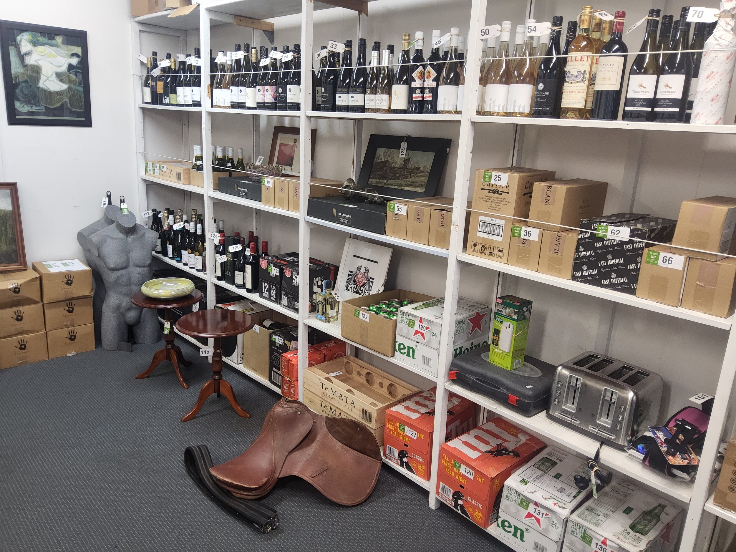 Final Millbrook Wine Cellar Clearance, Assorted Alcohol Auction, Homewares, Motorbike Clothing &amp; Accessories