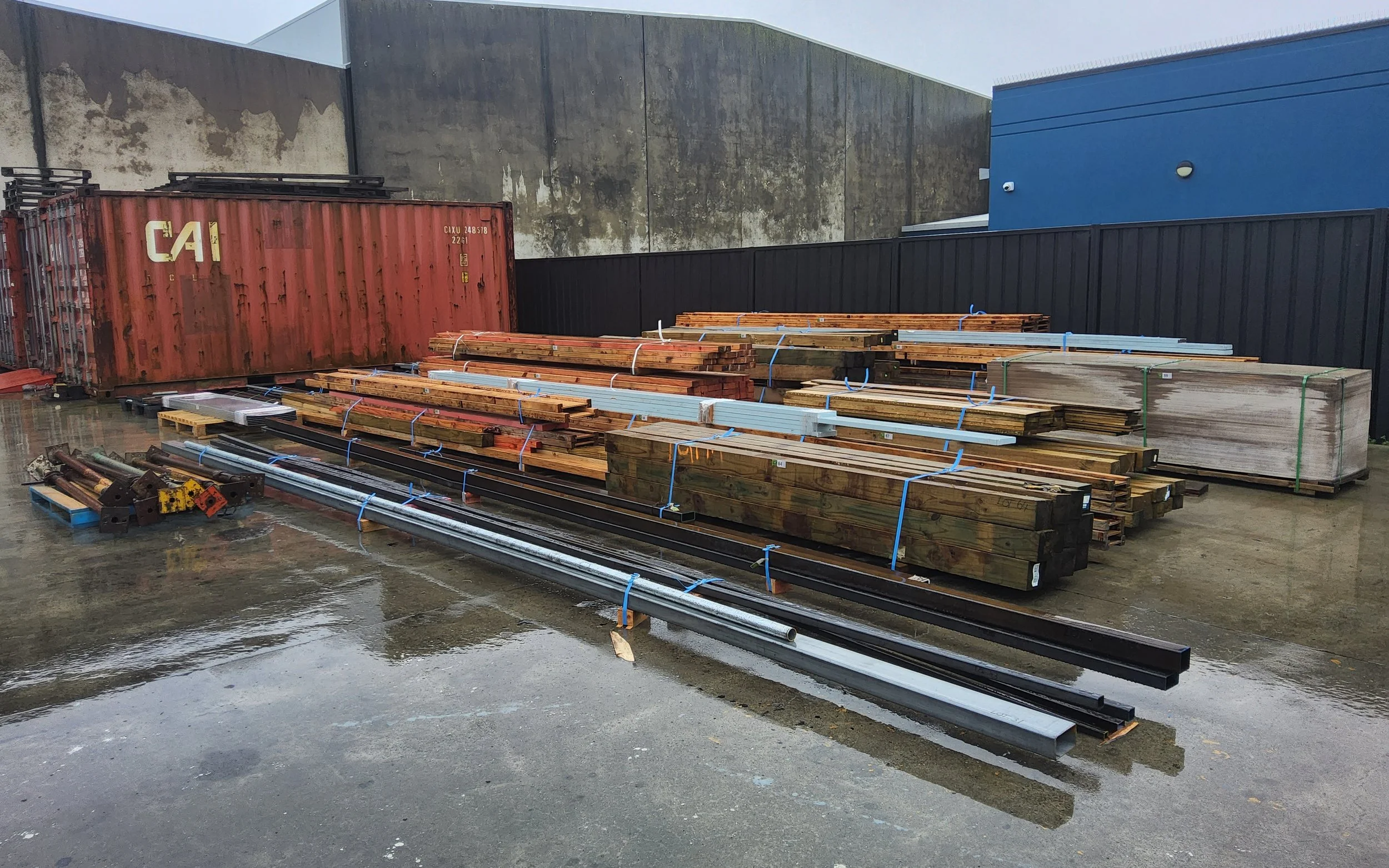 Assorted Timber, Steel &amp; Scaffolding Yard Auction