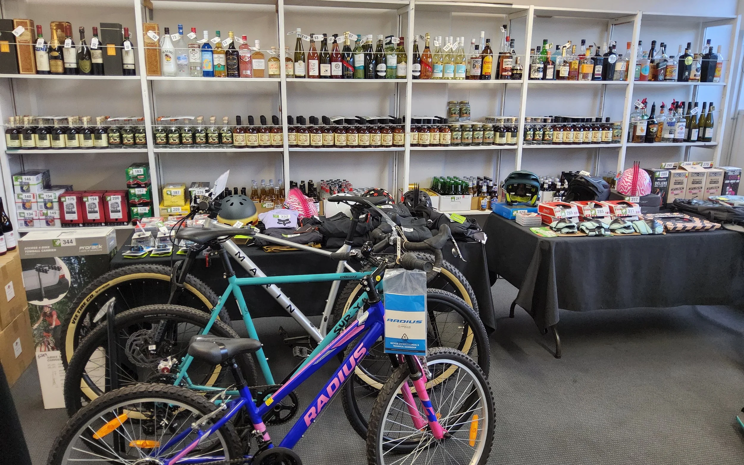 Distillery Close Down, Collectible Wine &amp; Champagne, Bar Clearance, North Canterbury Award Winning Wine, New Bikes, Cycle Clothing &amp; Bike Shop Accessories