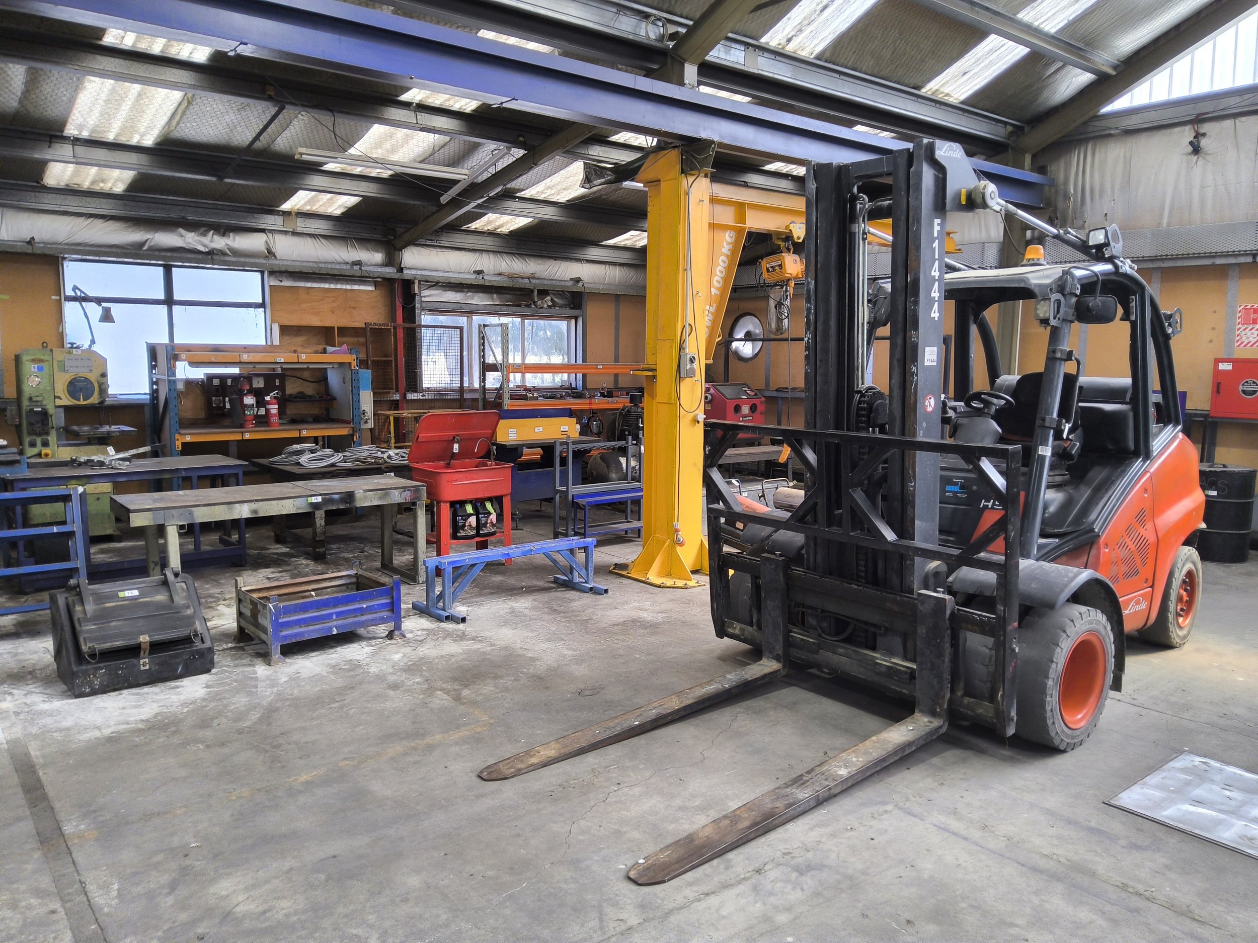 Angus Robertson Mechanical Engineering Surplus Equipment, Forklifts (2), Assorted Steel &amp; More (Onsite Location, Please read T's &amp; C's)