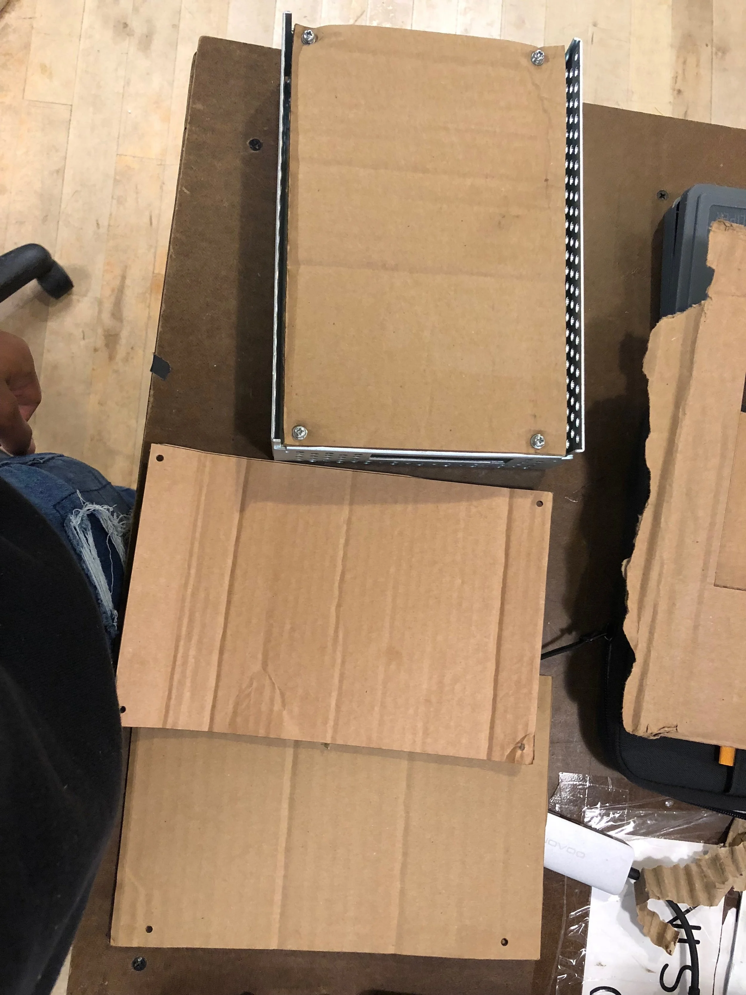 One of a million laser cut cardboard prototypes of this lid and that was even before the other holes were added.