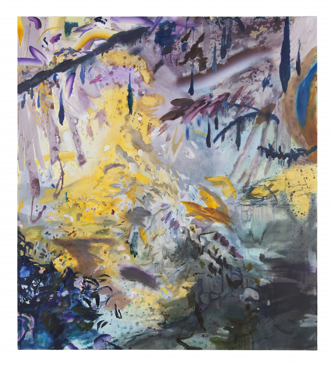 wisteria hornet , oil and acrylic on canvas, 69" x 77", 2015
