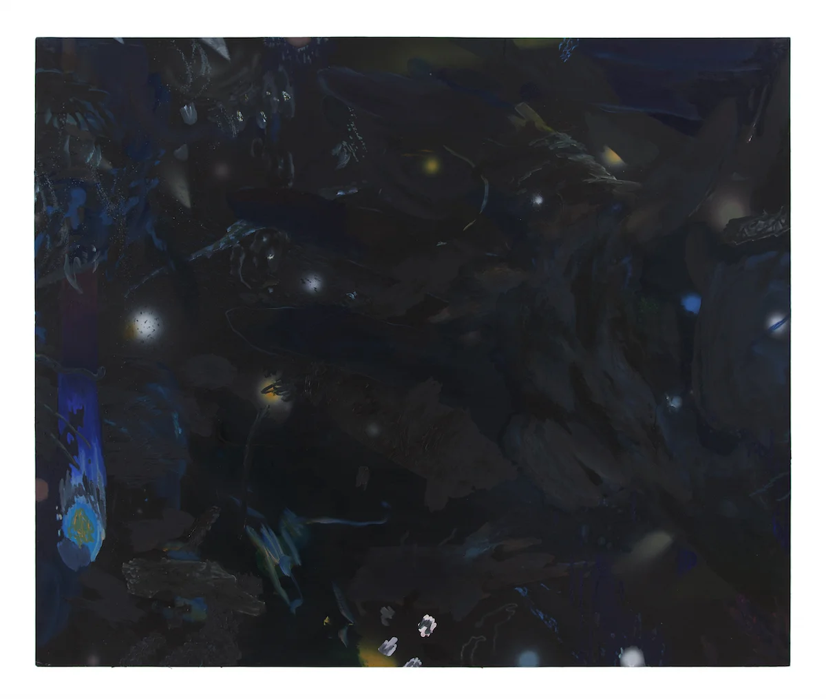 cmyk matter , oil and acrylic on canvas, 96" x 80", 2015