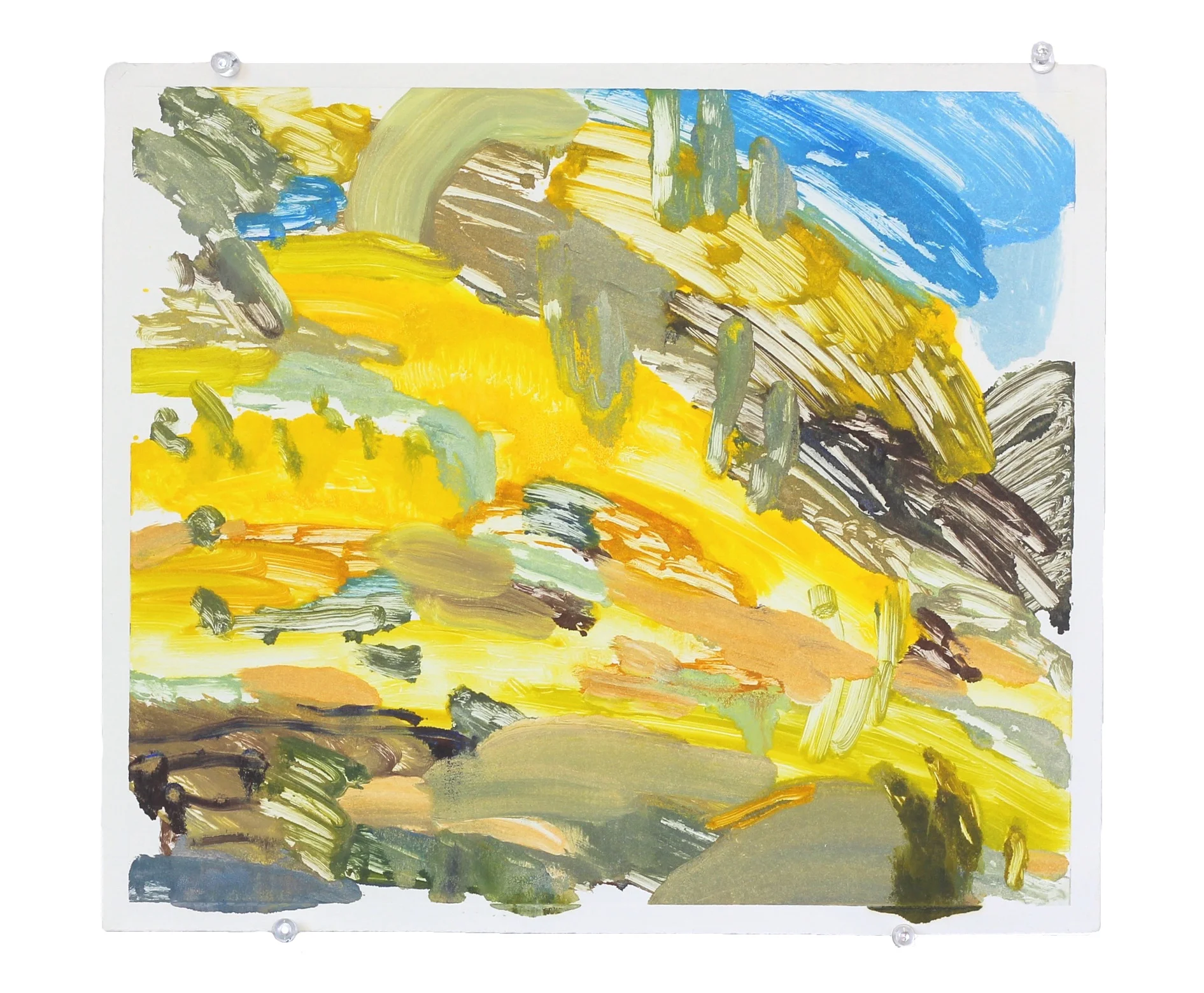 dune melt , monoprint, 16” x 14”, 2014