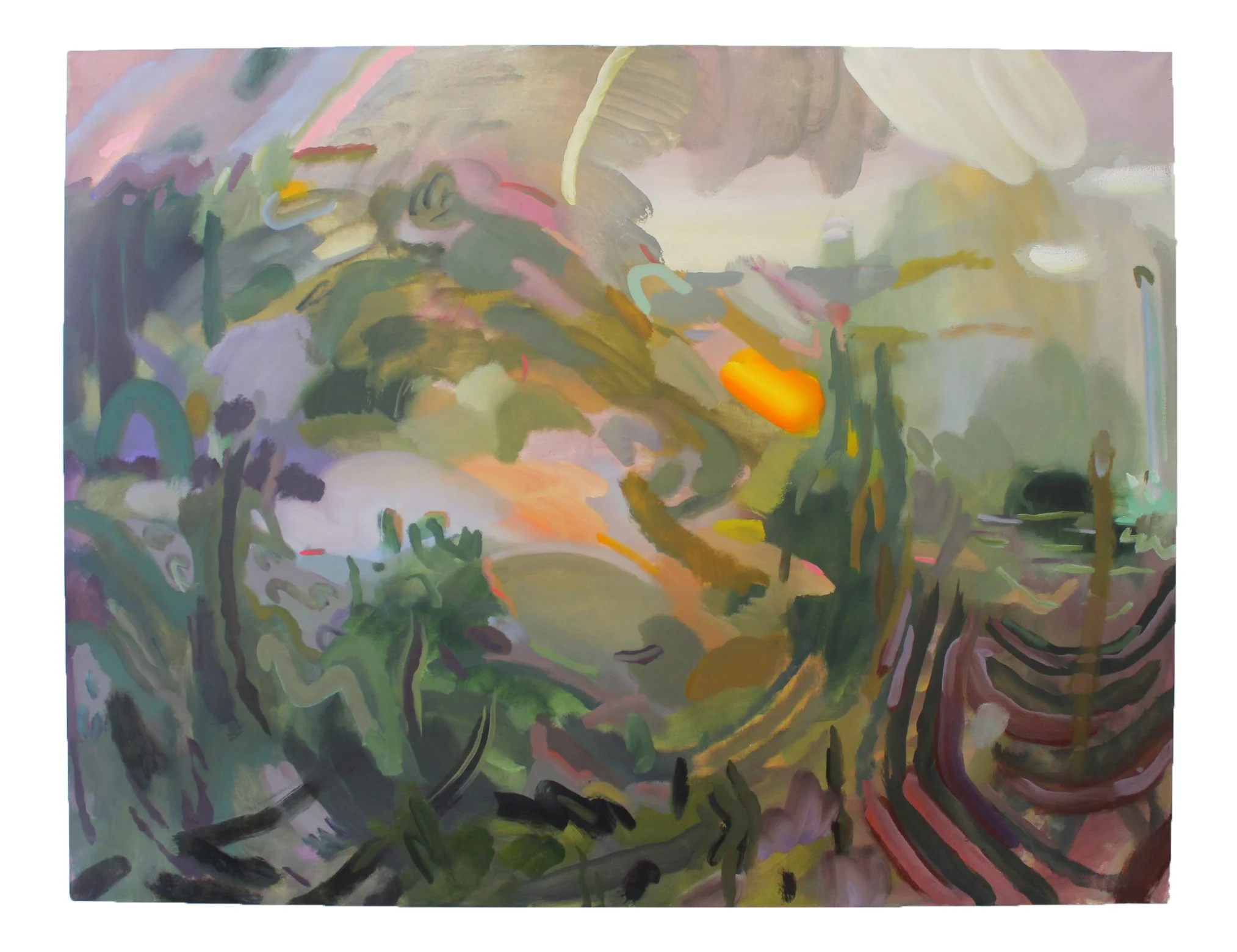 snow leopard , oil on canvas, 48” x 60”, 2014