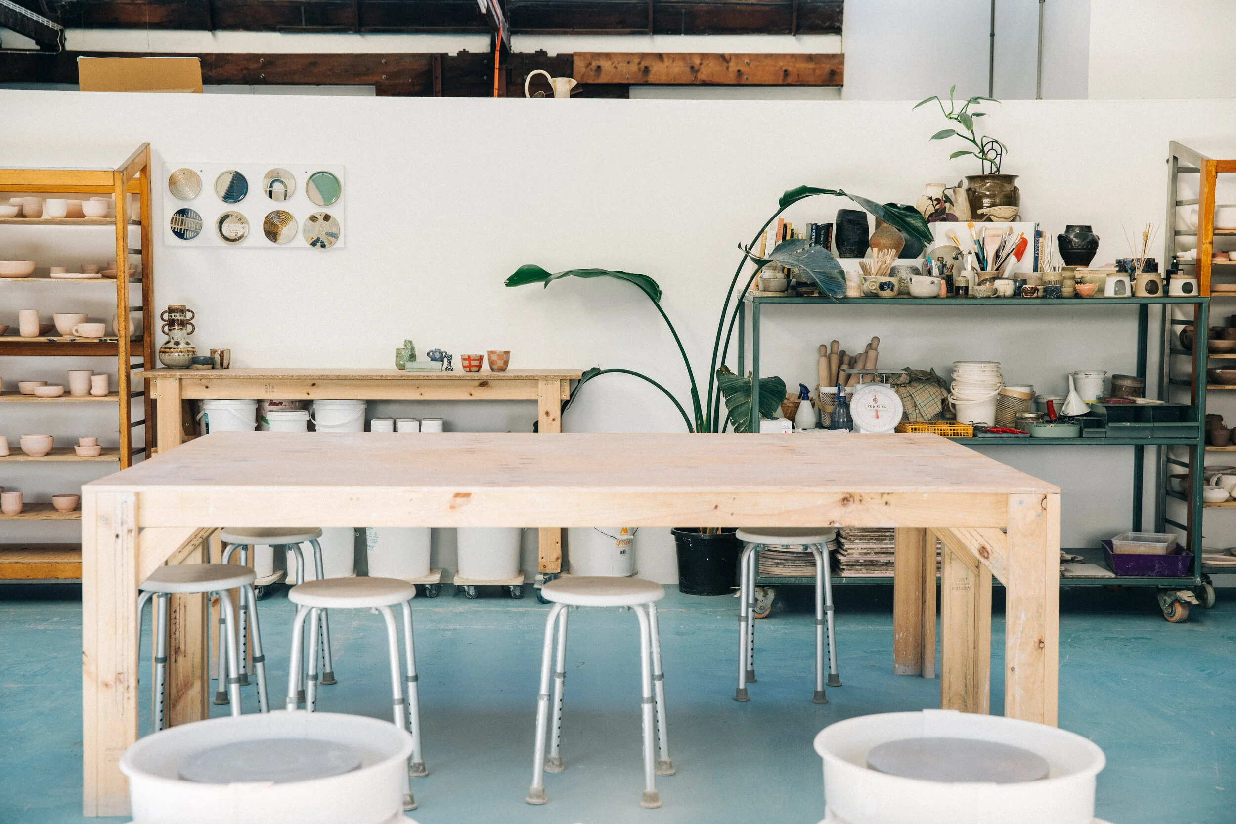 Bisque Studios Ceramic Studio, Private Pottery Classes, Wheel and