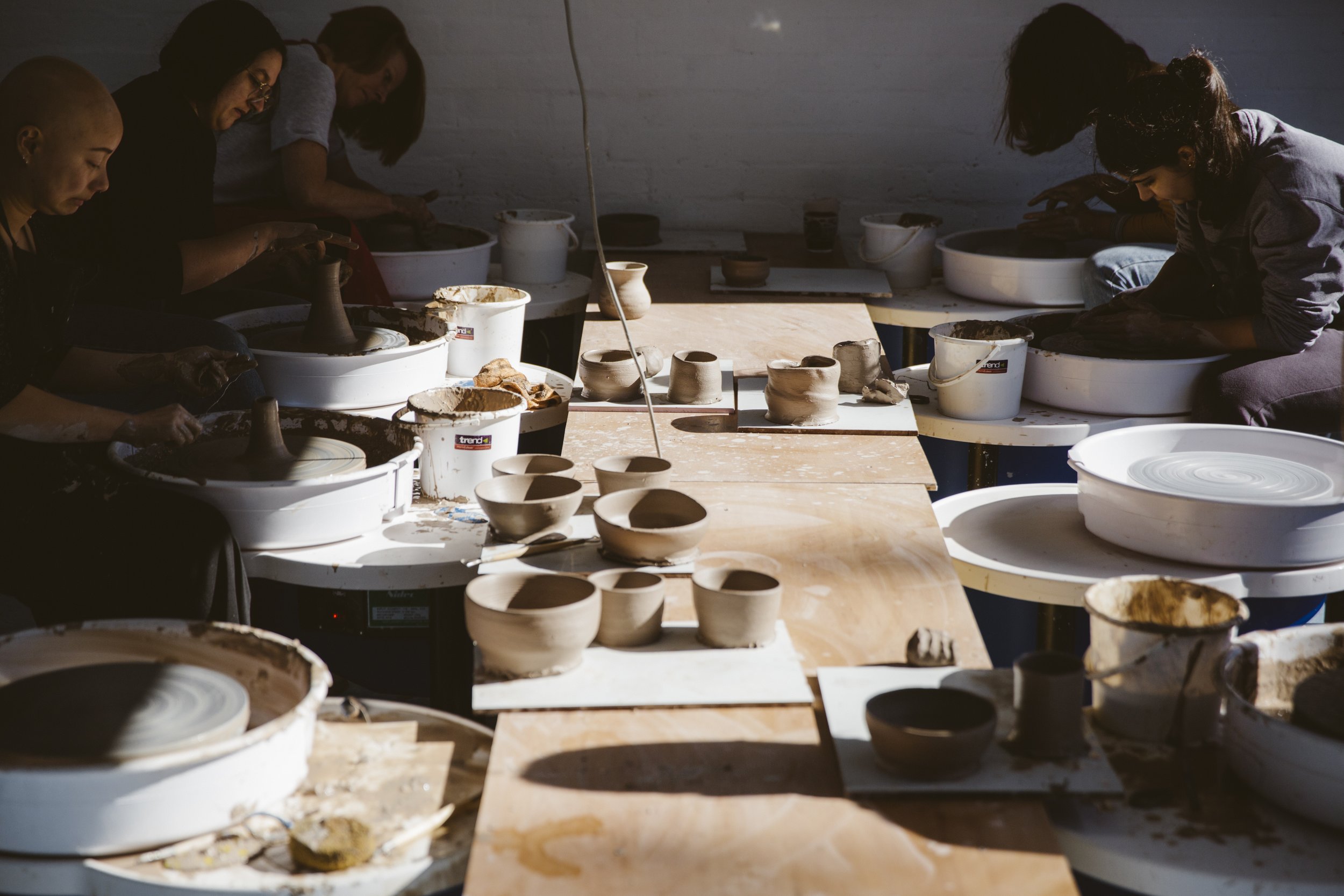 Bisque Studios Ceramic Studio, Private Pottery Classes, Wheel and Handbuilding Classes