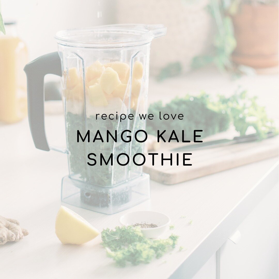 Happy Wednesday! With the weather getting hotter, adding smoothies to your daily routine is a great way to stay hydrated and pack a ton of nutrients into one meal 🥭 Here's one we've been loving recently: ⁠
⁠
Mango Kale Smoothie:⁠
- handful of de-ste