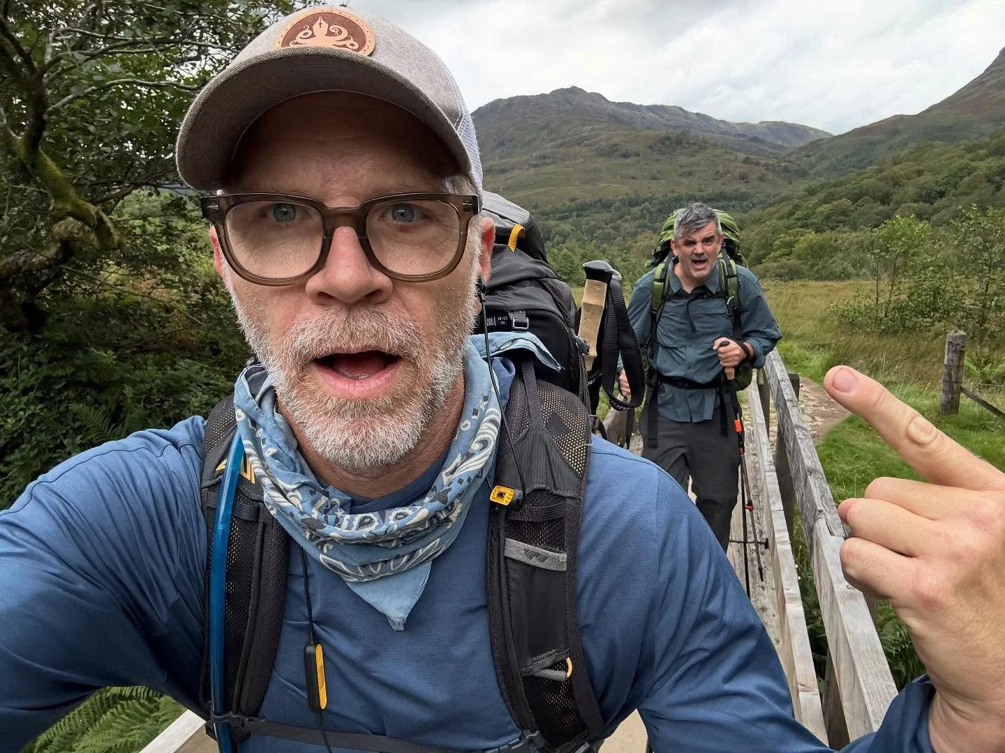 Trekking across the Scottish Highlands with @theotherfudge. Doing our best to get lost. #wildcamping