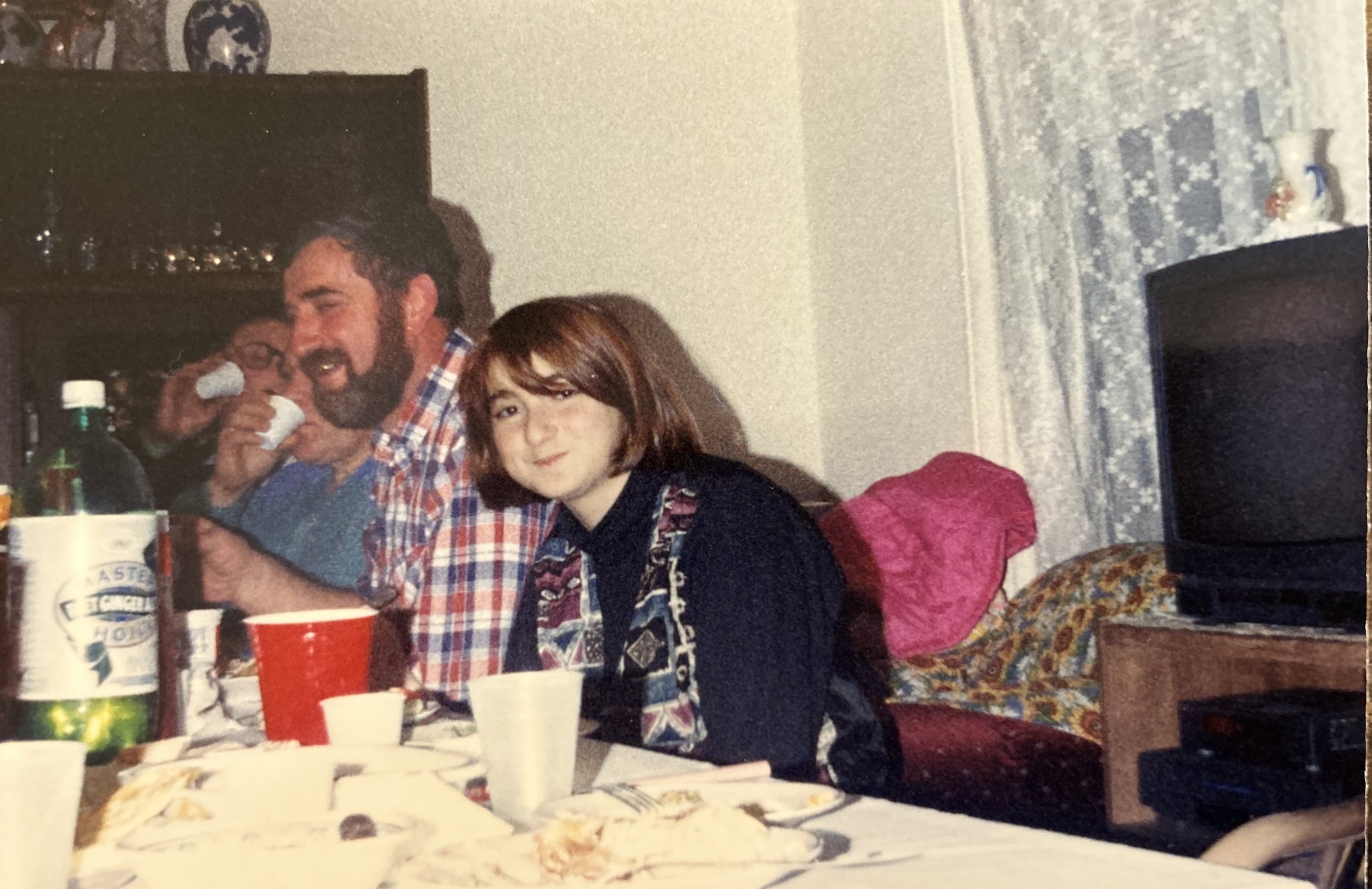 That first fall, we often had Friday night dinners at our old neighbors’ apartment. I’m filled with anxiety over the weekend’s homework assignments but I am smiling.