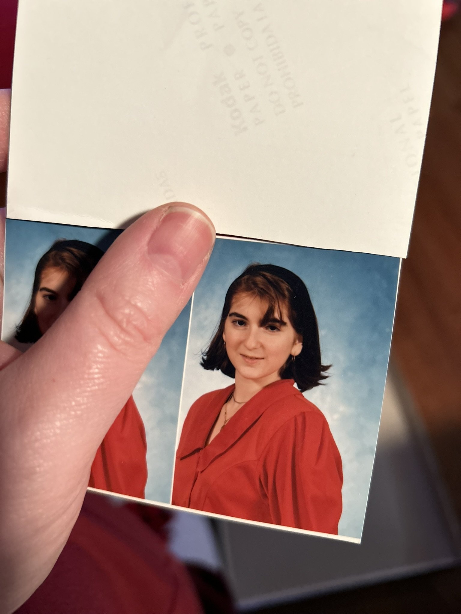 Things had changed by 8th grade. For the better. Yearbook picture, class of 1996.
