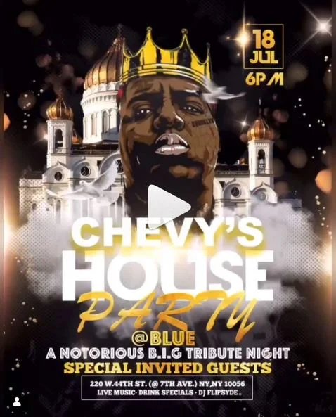 Notorious B.I.G. Tribute @ Chevy's House Party