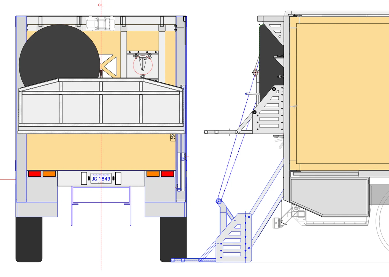 Layout without the motorcycle.