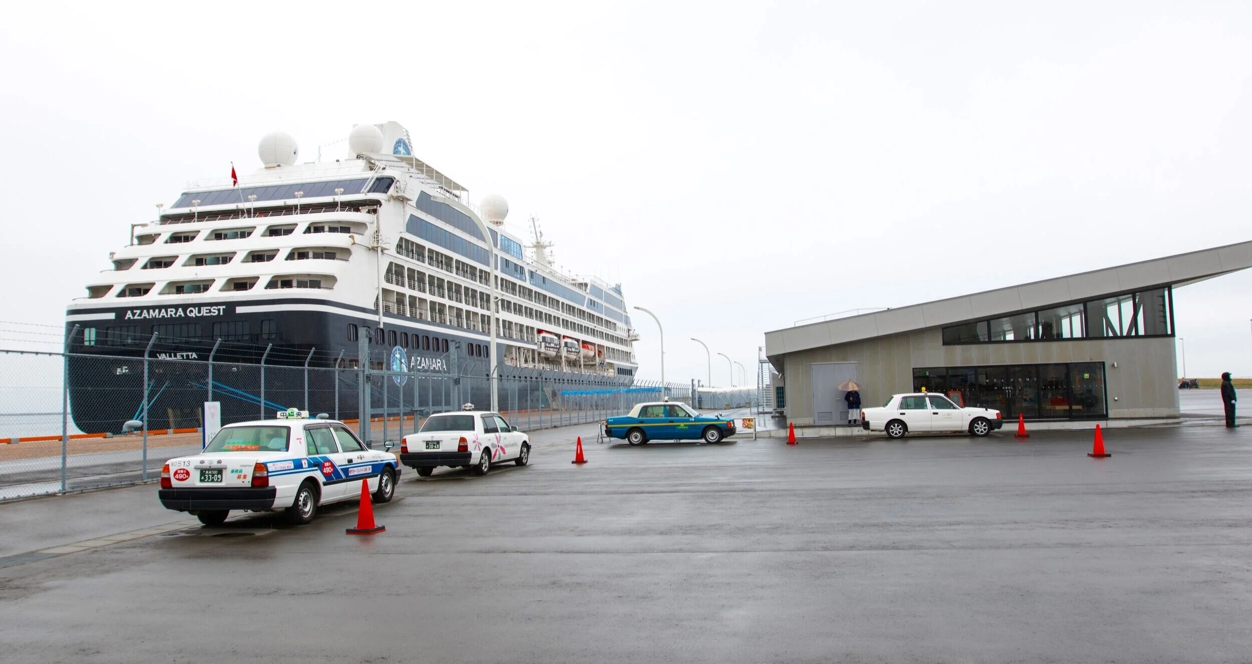 Arriving back at the ship on foot, it was nice to get inside out of the cold damp weather.