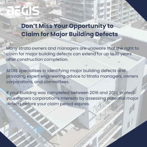 Don’t Miss Your Opportunity to Claim for Major Building Defects