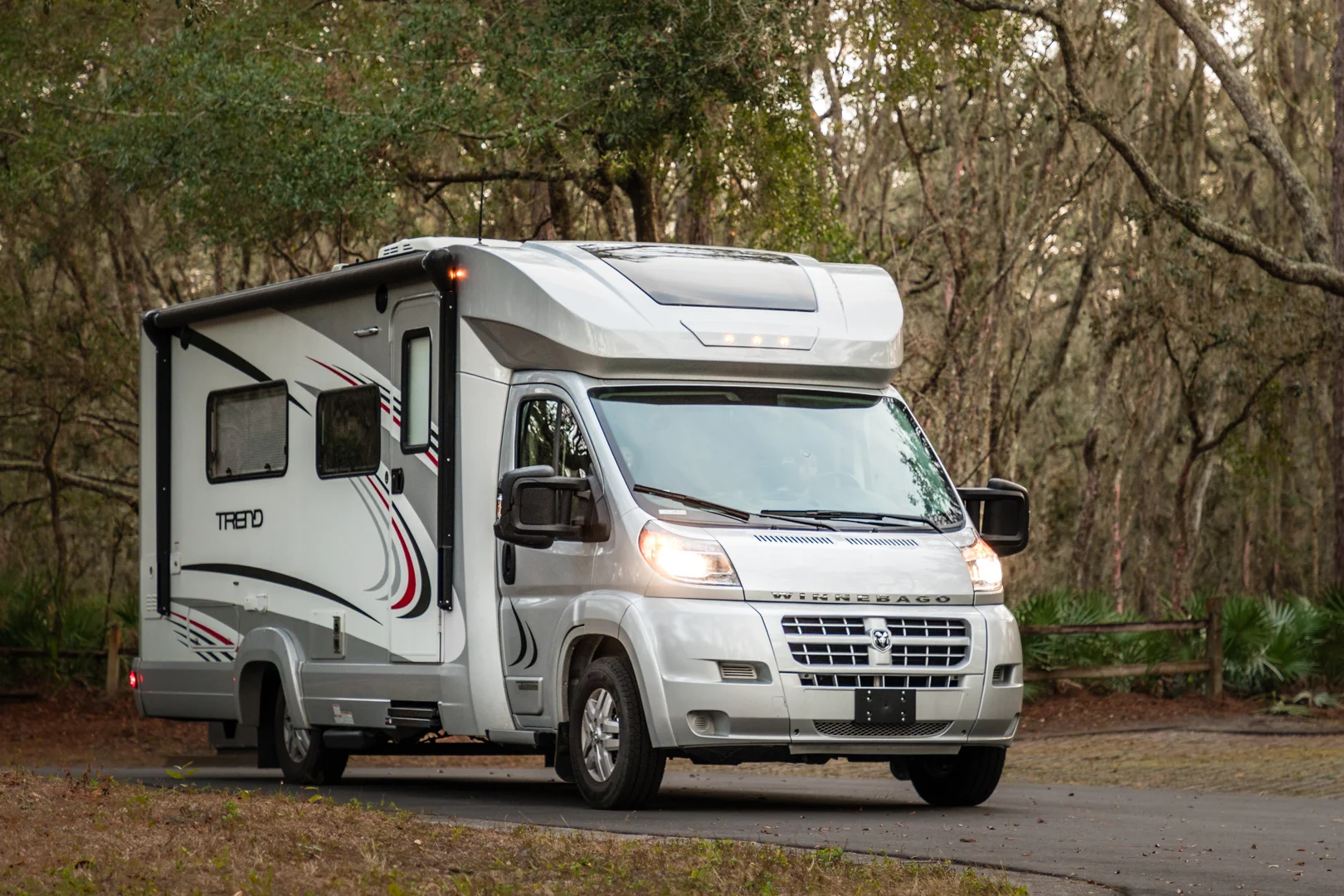 Here is an example of a class C RV, our Winnebago Trend!